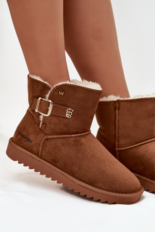 Sněhule  s přezkami Wrangler 20253091.37B Camel Sněhule  s přezkami Wrangler 20253091.37B Camel