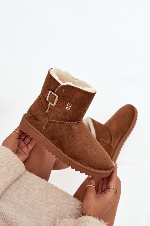 Sněhule  s přezkami Wrangler 20253091.37B Camel Sněhule  s přezkami Wrangler 20253091.37B Camel