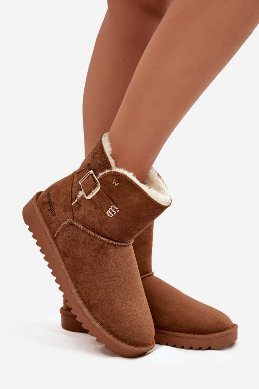 Sněhule  s přezkami Wrangler 20253091.37B Camel Sněhule  s přezkami Wrangler 20253091.37B Camel