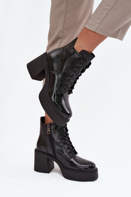 s efektem laku Dřeváky  s platformou I  Vinceza 66817 Černé