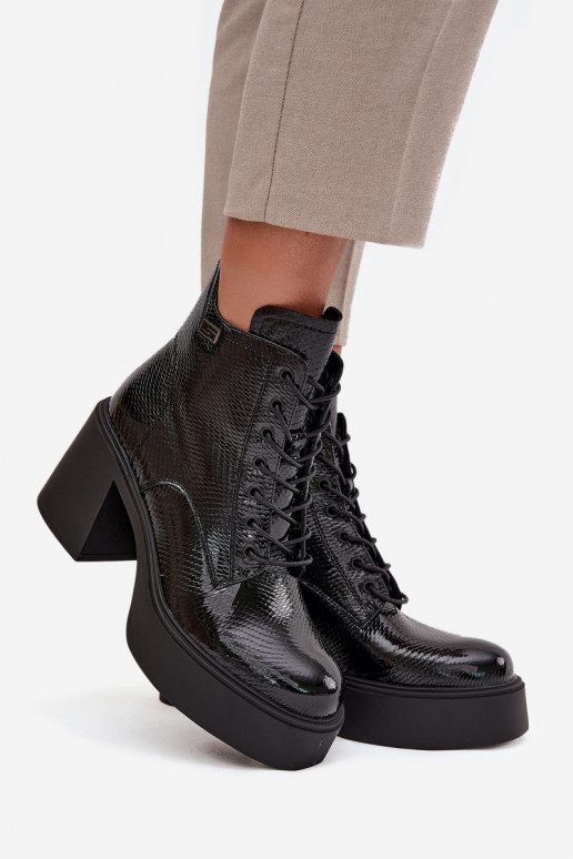 s efektem laku Dřeváky  s platformou I  Vinceza 66817 Černé