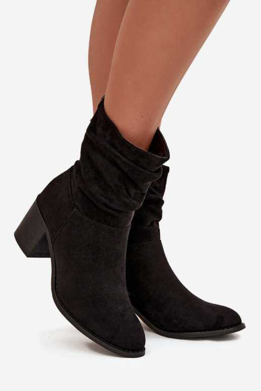 Dámské podpatky  s podpatky S.Barski HY52-516 Černé