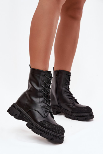 boty   zateplené  S.Barski HY42-982 Černé 2