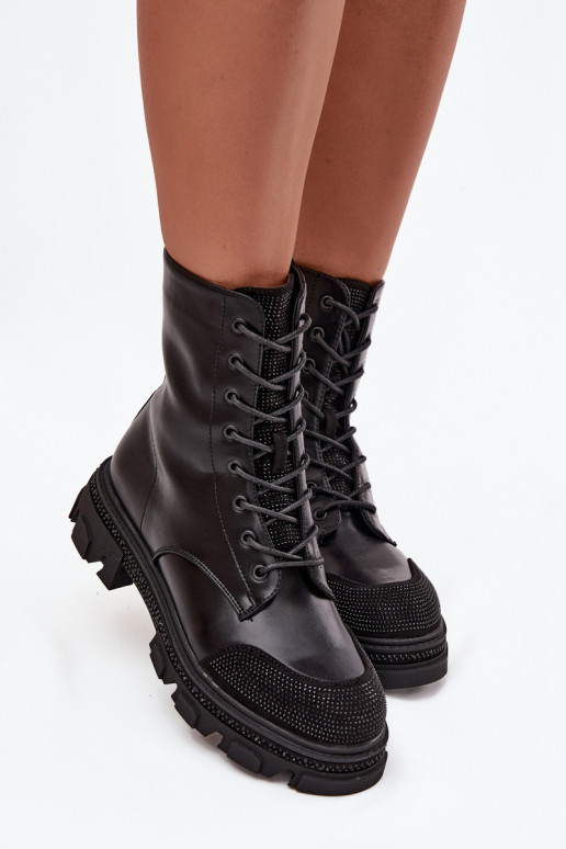 boty   zateplené  S.Barski HY42-982 Černé