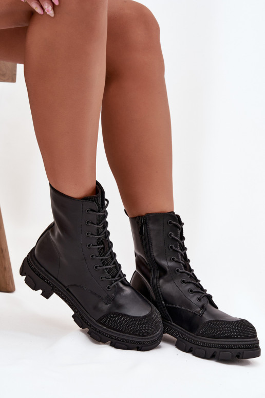 boty   zateplené  S.Barski HY42-982 Černé