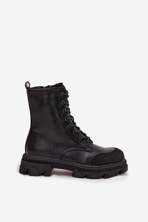 boty   zateplené  S.Barski HY42-982 Černé