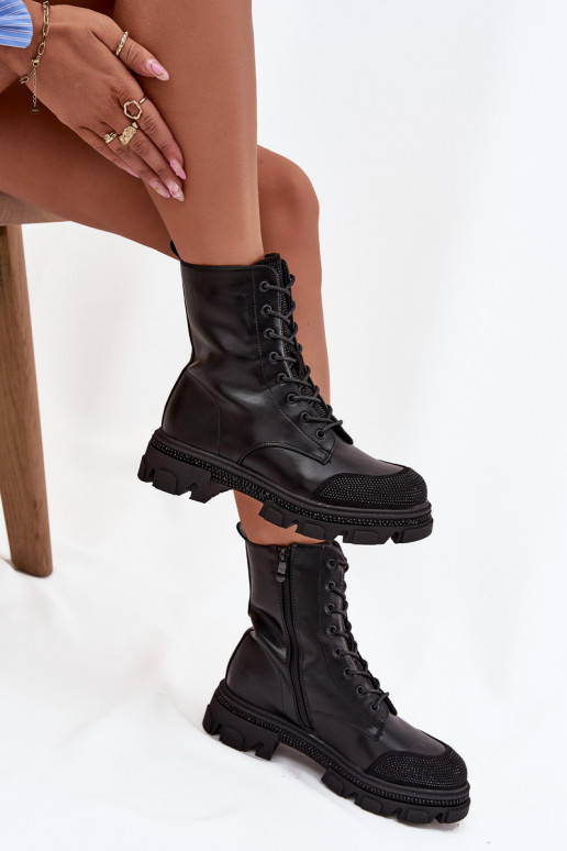 boty   zateplené  S.Barski HY42-982 Černé