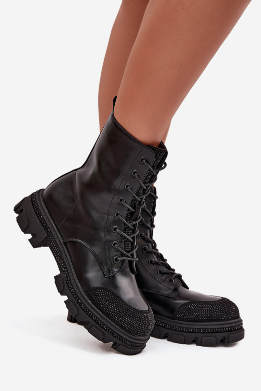 boty   zateplené  S.Barski HY42-982 Černé