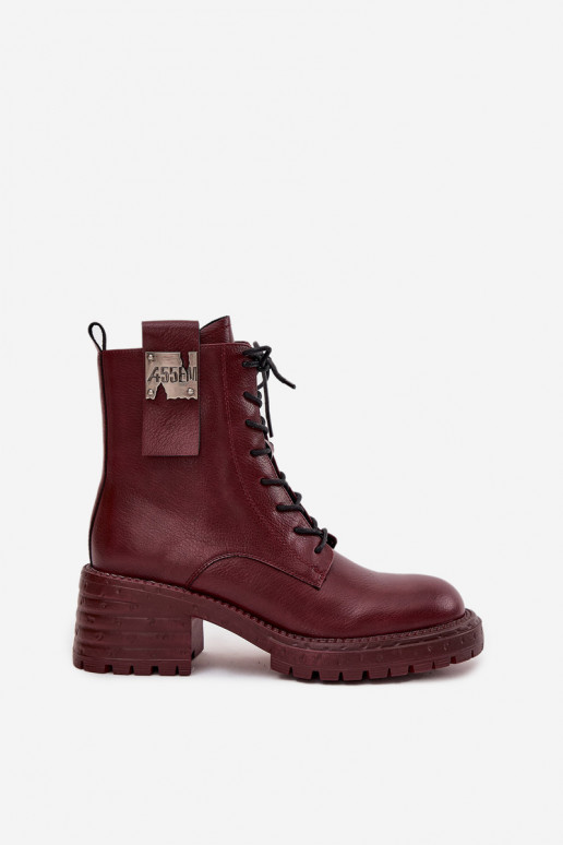 Dřeváky Dámské boty    Detalem Artiker 57C0211 vínová