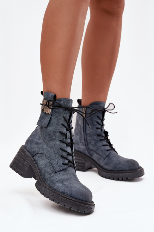 Dřeváky Dámské boty    Detalem Artiker 57C0212 modrá