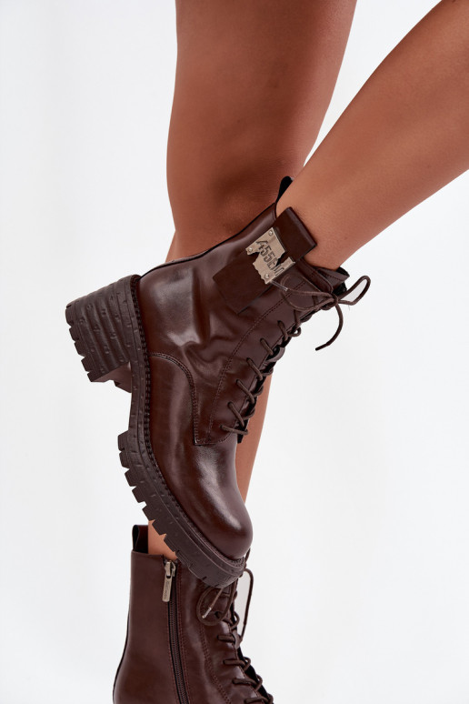 Dřeváky Dámské boty    Detalem Artiker 57C0213 hnědá