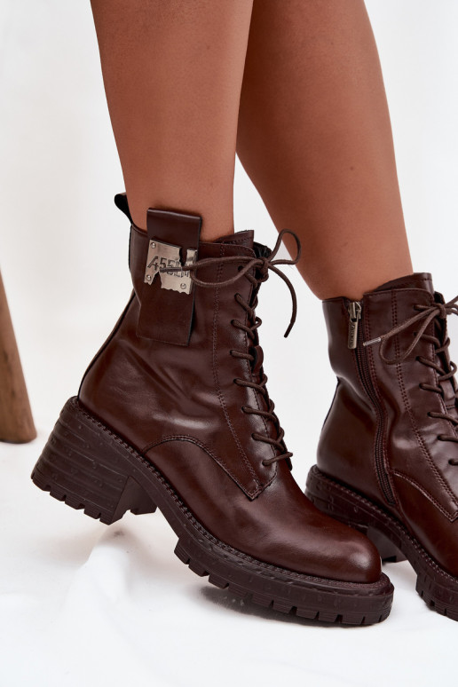 Dřeváky Dámské boty    Detalem Artiker 57C0213 hnědá