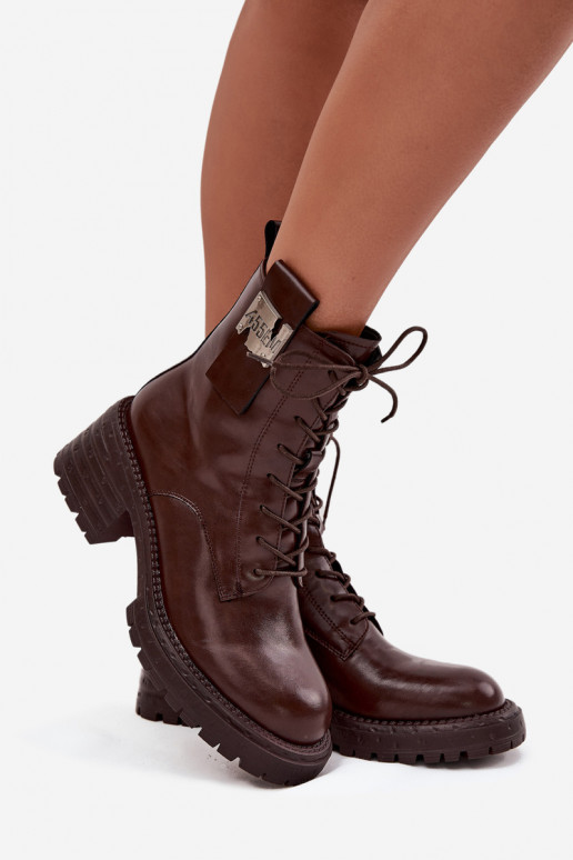 Dřeváky Dámské boty    Detalem Artiker 57C0213 hnědá