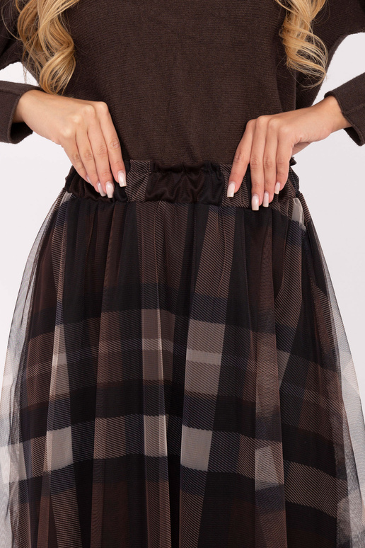 Černohnědá sukně