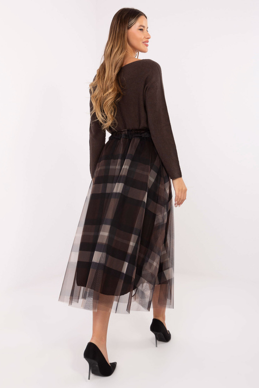 Černohnědá sukně