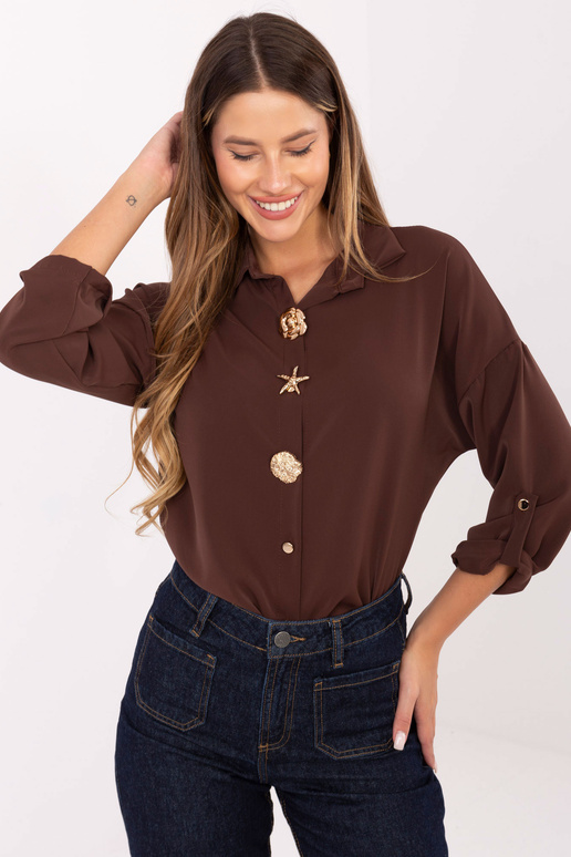 Košile - tmavě hnědá