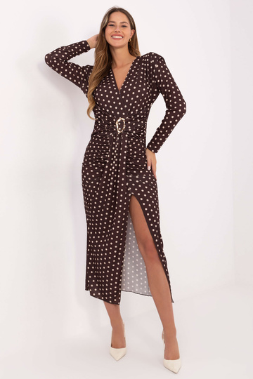 Tmavě hnědé šaty 2