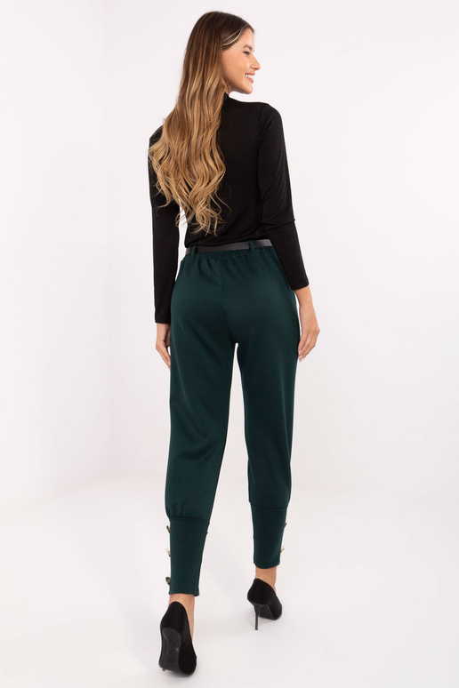 Kalhoty tmavě zelené barvy