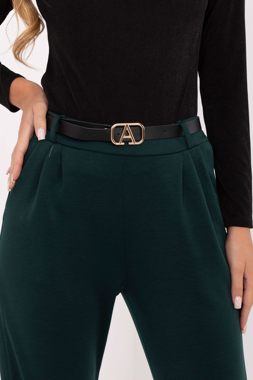 Kalhoty tmavě zelené barvy