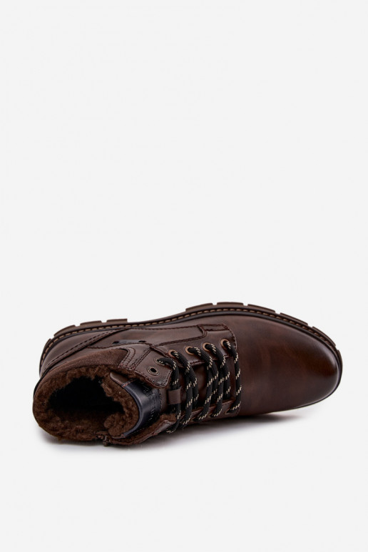 boty  zateplené Wrangler 20253034.IKU tmavě hnědá