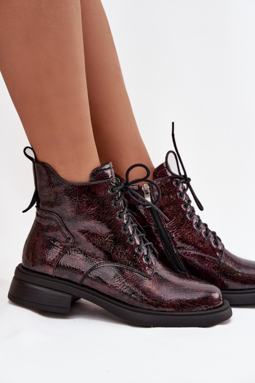 s efektem laku Dřeváky   D&A LZ52-954 vínová