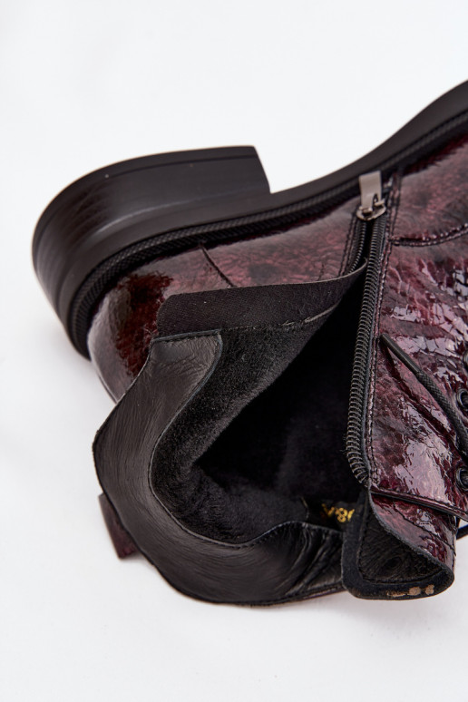 s efektem laku Dřeváky   D&A LZ52-954 vínová