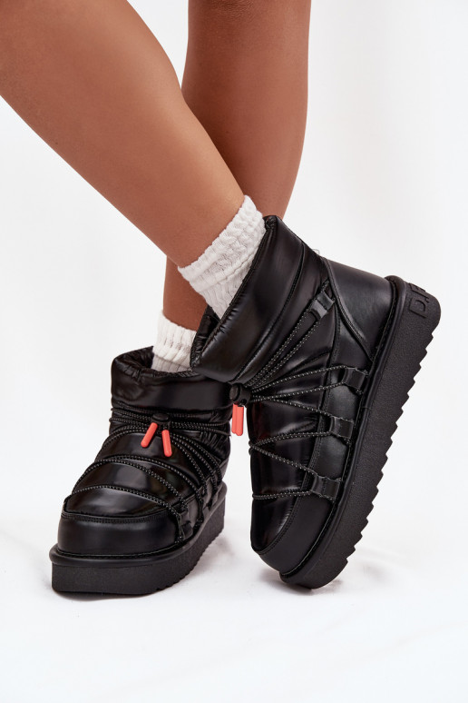 Sněhule  s platformou D.Franklin DFSH370020 Černé