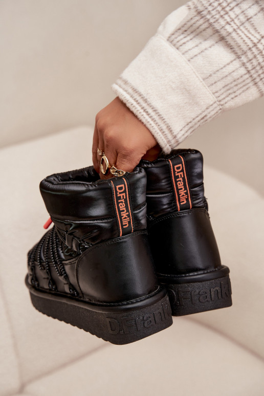 Sněhule  s platformou D.Franklin DFSH370020 Černé