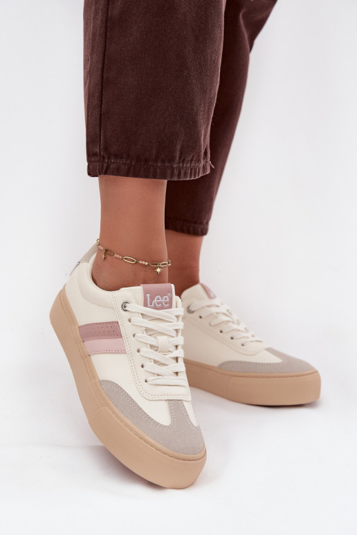 Tenisky  LEE AILANI WOMEN LOW 50253004.02A Zgaszona Biel