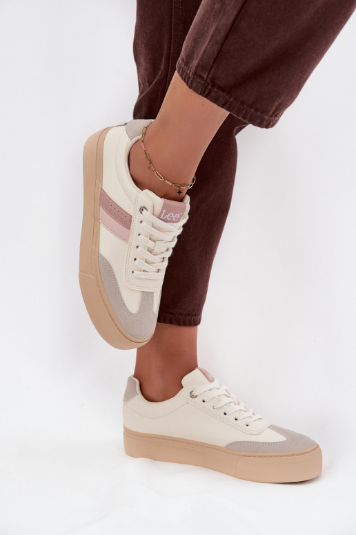 Tenisky  LEE AILANI WOMEN LOW 50253004.02A Zgaszona Biel