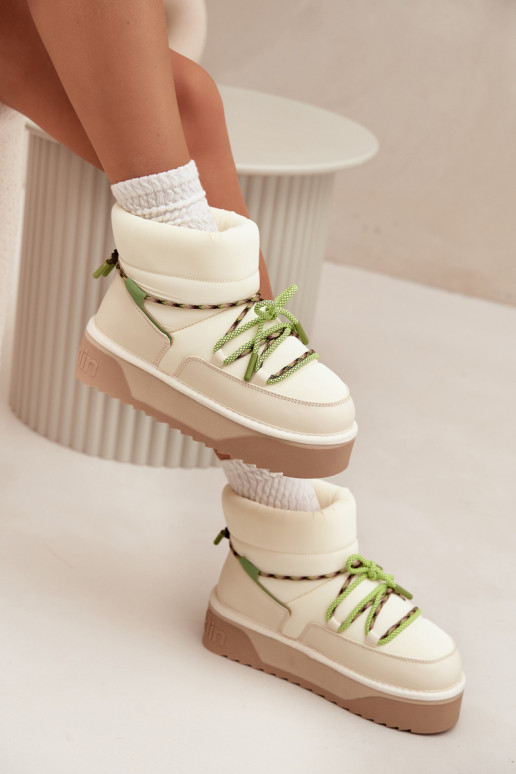 Sněhule s platformou D.Franklin DFSH371015 slonová kost