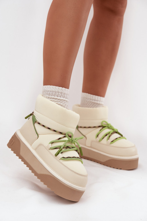 Sněhule s platformou D.Franklin DFSH371015 slonová kost