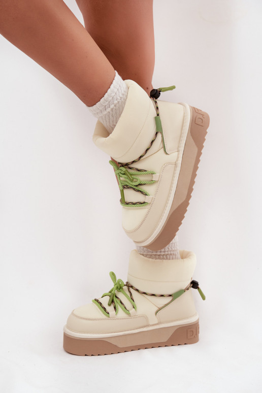 Sněhule s platformou D.Franklin DFSH371015 slonová kost