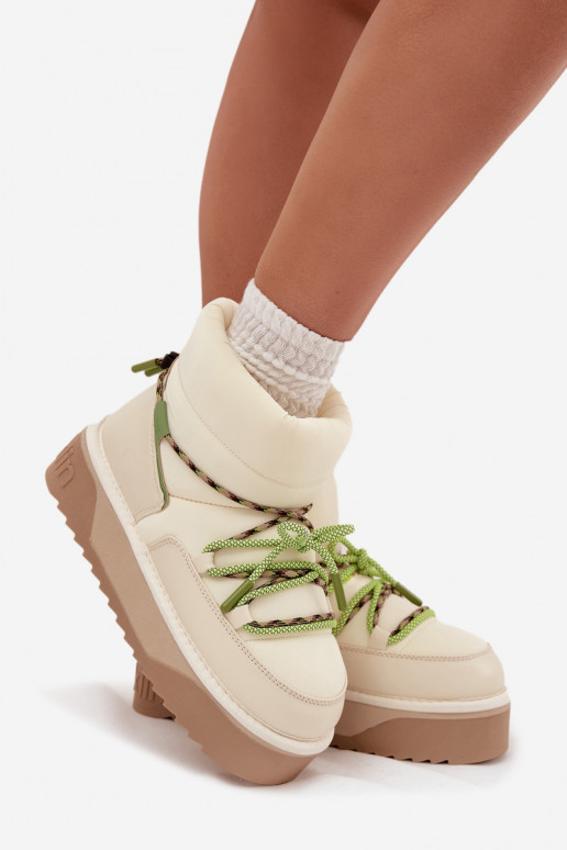 Sněhule s platformou D.Franklin DFSH371015 slonová kost