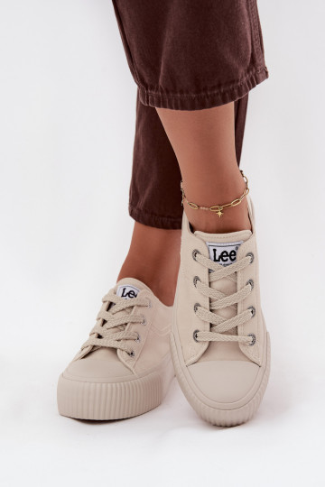 Ležérní obuv s platformou LEE ISLA C WOMEN LOW 50253001.35E béžové 2