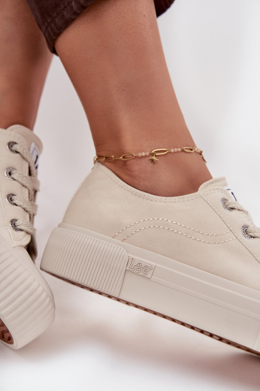 Ležérní obuv s platformou LEE ISLA C WOMEN LOW 50253001.35E béžové