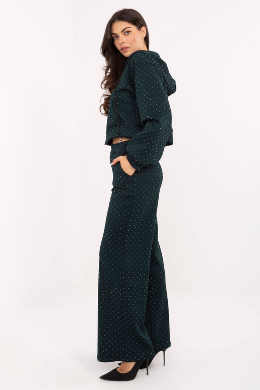 Komplet tmavě zelené barvy