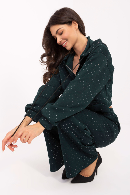 Komplet tmavě zelené barvy