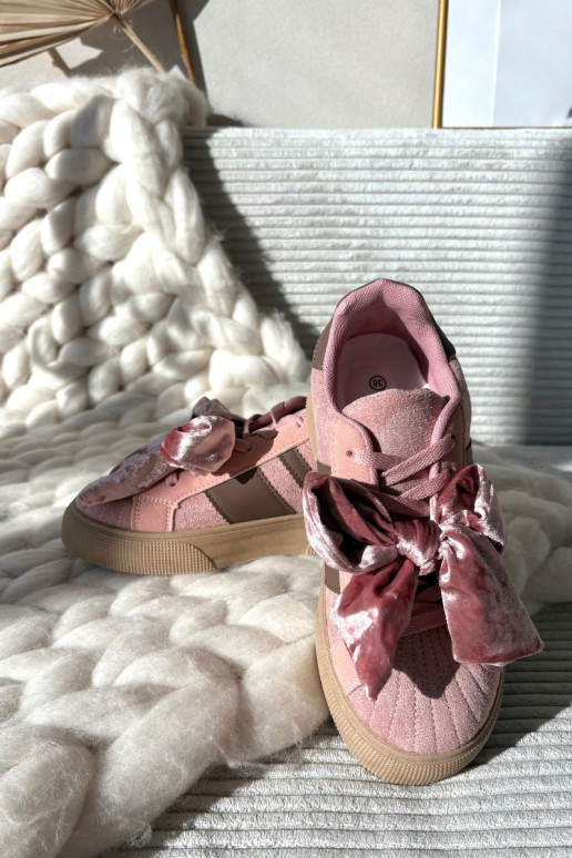 Tenisky  Z ową se stuhami růžová Ashlyn