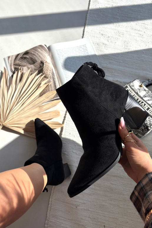 Dámské podpatky se stylovými detaily Černé Halisse Dámské podpatky se stylovými detaily Černé Halisse