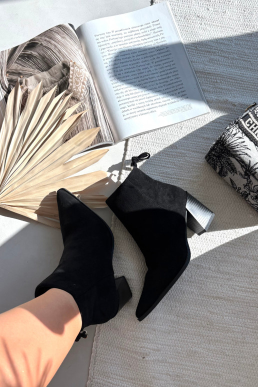 Dámské podpatky se stylovými detaily Černé Halisse Dámské podpatky se stylovými detaily Černé Halisse