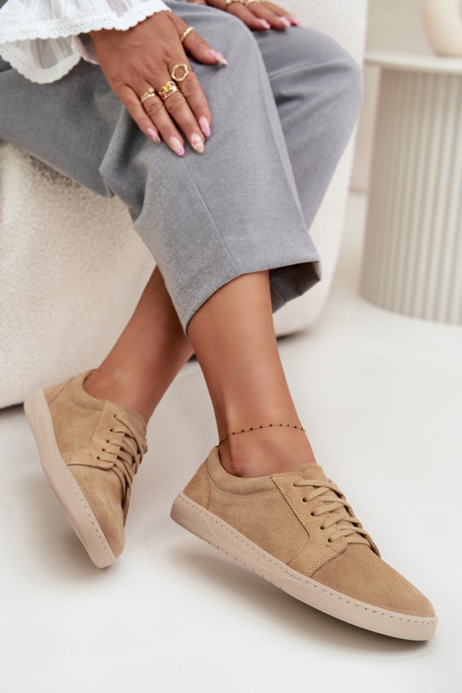 ležérní boty Typu Barefoot Z Naturalnego Zamszu Zazoo 314 béžové ležérní boty Typu Barefoot Z Naturalnego Zamszu Zazoo 314 béžové