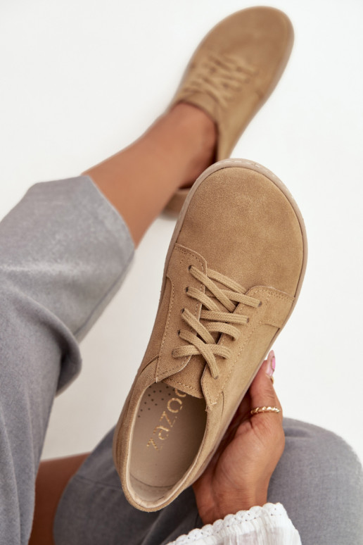 ležérní boty Typu Barefoot Z Naturalnego Zamszu Zazoo 314 béžové ležérní boty Typu Barefoot Z Naturalnego Zamszu Zazoo 314 béžové