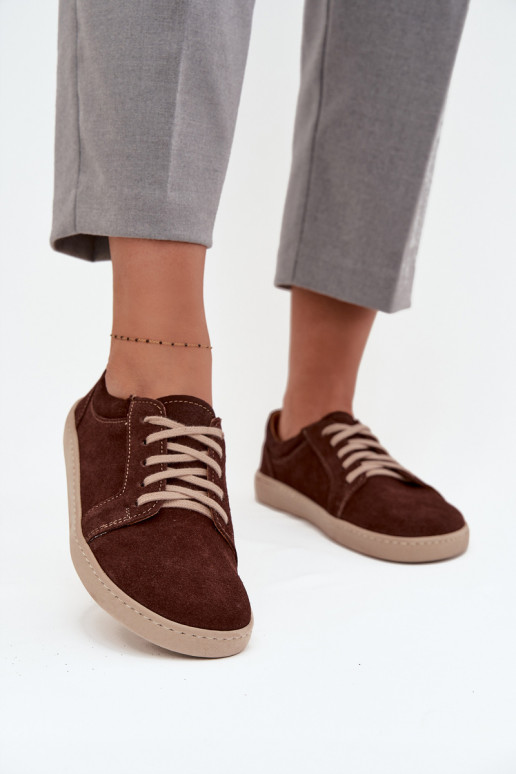 ležérní boty Typu Barefoot Z Naturalnego Zamszu Zazoo 314 Czekoladowe ležérní boty Typu Barefoot Z Naturalnego Zamszu Zazoo 314 Czekoladowe