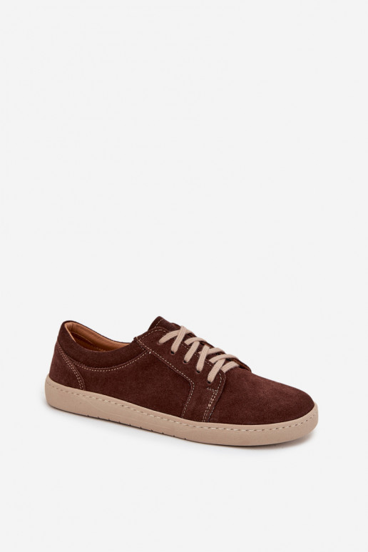 ležérní boty Typu Barefoot Z Naturalnego Zamszu Zazoo 314 Czekoladowe ležérní boty Typu Barefoot Z Naturalnego Zamszu Zazoo 314 Czekoladowe