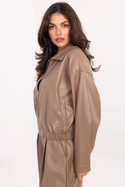 Tmavě béžová bunda