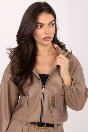 Bunda tmavě písková