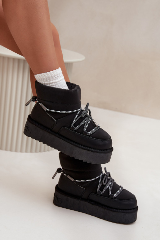 Sněhule s platformou D.Franklin DFSH371015 Černé