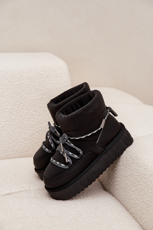 Sněhule s platformou D.Franklin DFSH371015 Černé