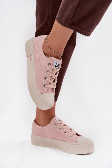 Ležérní obuv s platformou LEE ISLA C WOMEN LOW 50253001.78E růžová